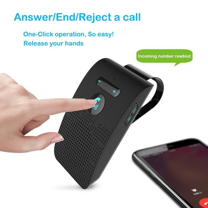 Bluetooth-compatible 5.0 Handsfree Speakerphone for Cell Phone, Wireless Car Kit