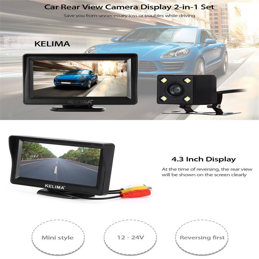 New 4.3"  LCD Digital Screen Car Monitor +  Rear View Camera