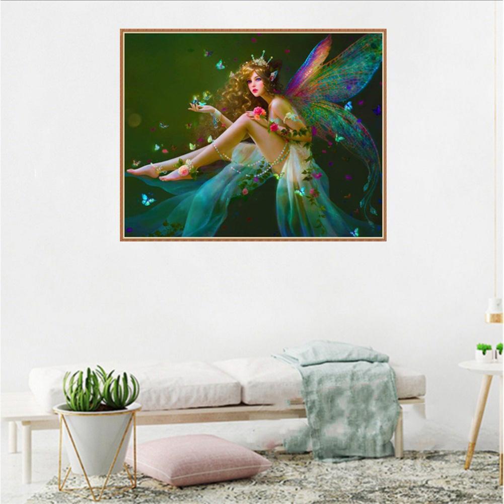Fairy DIY Round Diamond Painting Embroidery Needlework Cross Stitch Craft