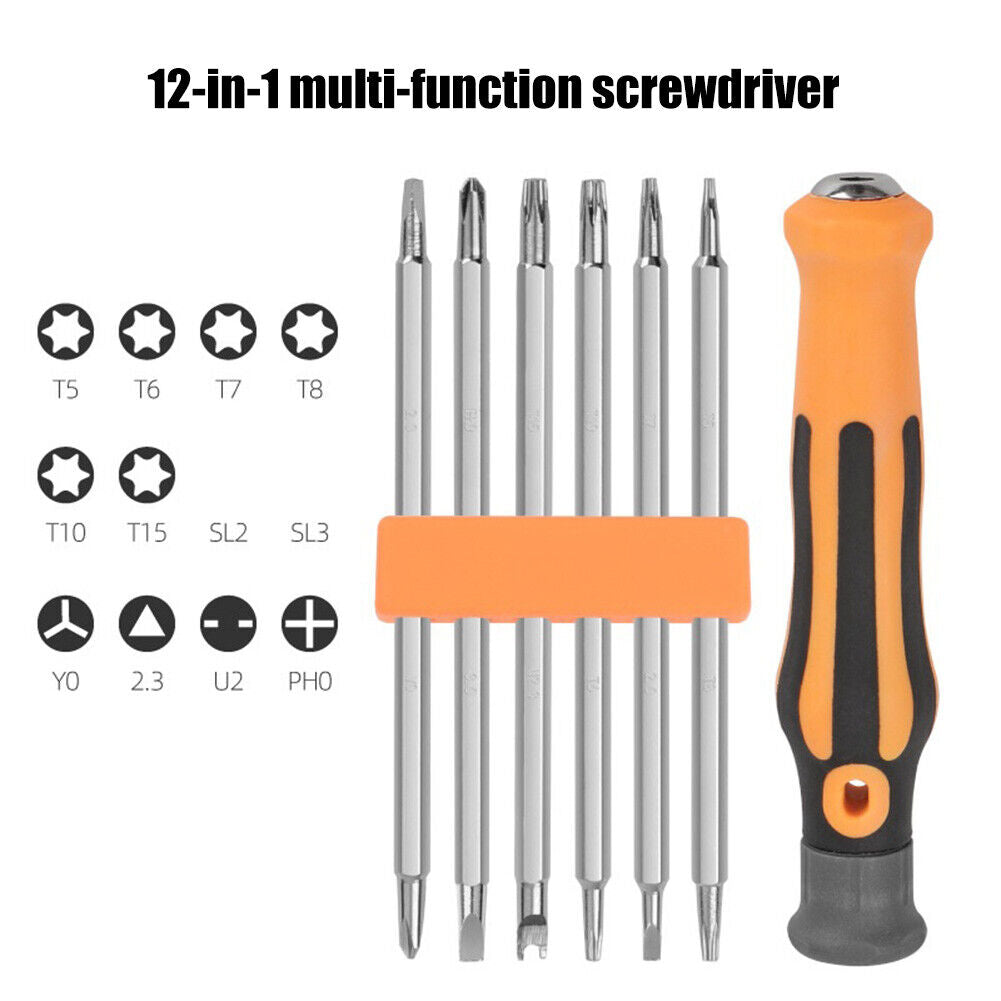 12 in 1 Magnetic Screwdriver Bits Set Repairing Multipurpose Hand Tools