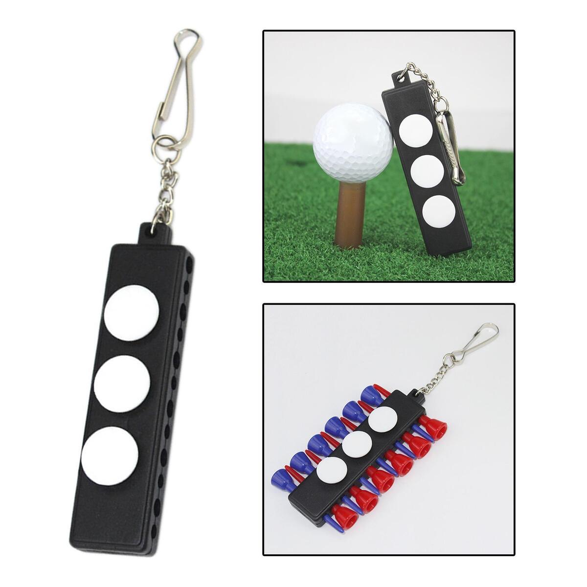 Golf Tee Holder Carrier Keychain Training PVC Portable Women Men