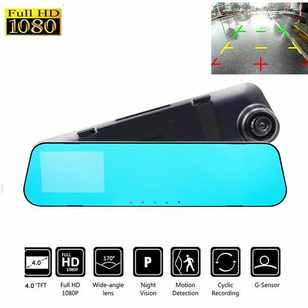 New Cam Camera Dash Car DVR Video Recorder HD 1080P Rear View Mirror