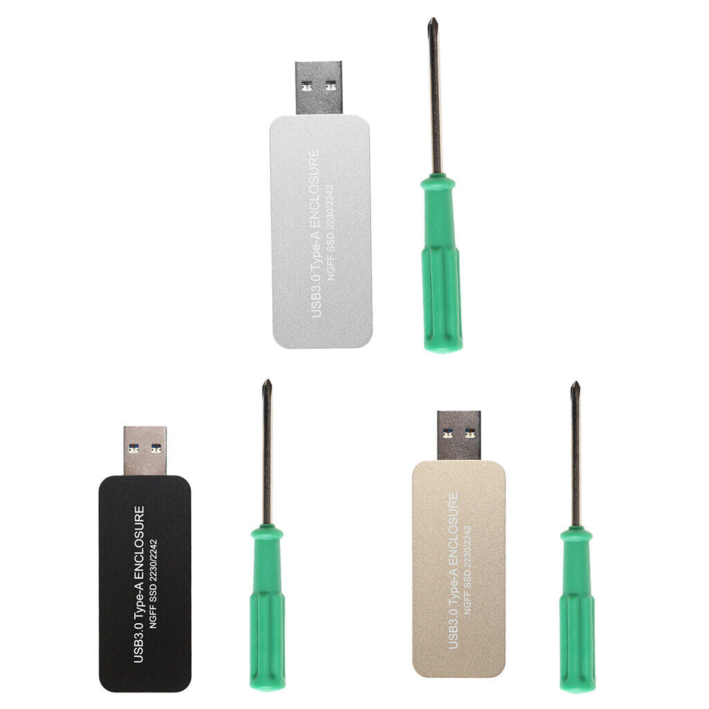 USB3.0 to 2242  M.2 SATA-Based  SSD External Enclosure Storage Case