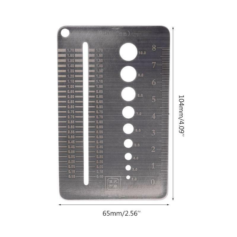 0.1-10mm Screw Gauge Plate Diameter Measuring Gauge Drill Bit Bolt Wire Gauge