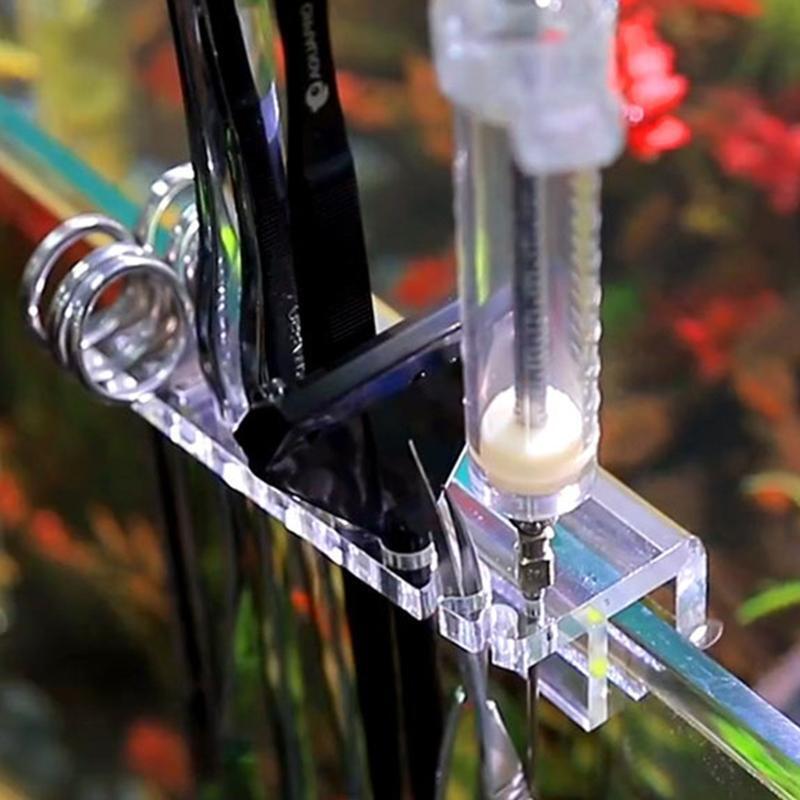 Acrylic Aquarium Tank Tool Holder Fish Tank Tweezers Acrylic Rack Fish Tank