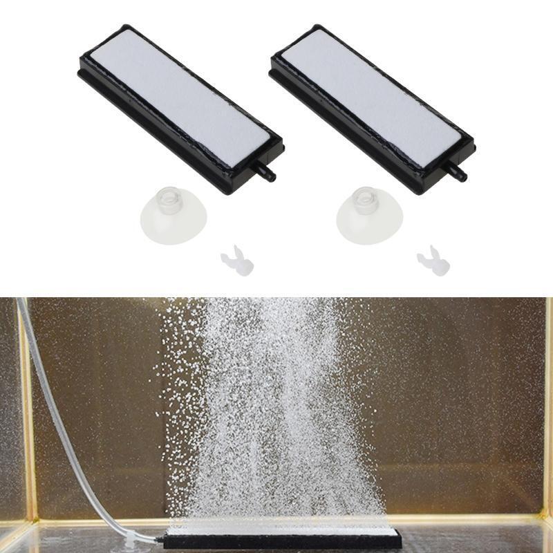 Set of 2 Air Stone Bar 4 Inches Air Stone Pads for Air Pumps Fish Tanks Aquarium