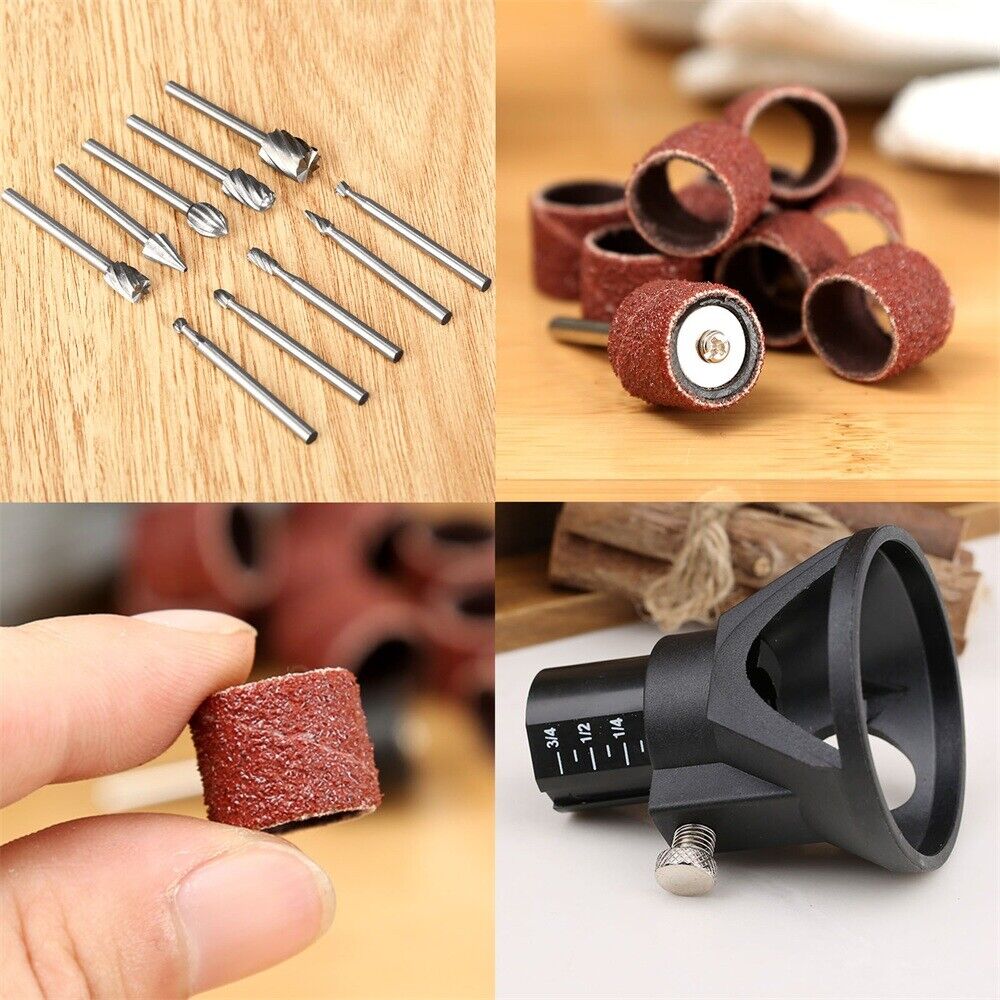 Grinder Accessory Metal Wood Plastic Polish Grinding Carving Rotary Tool Kit C6B