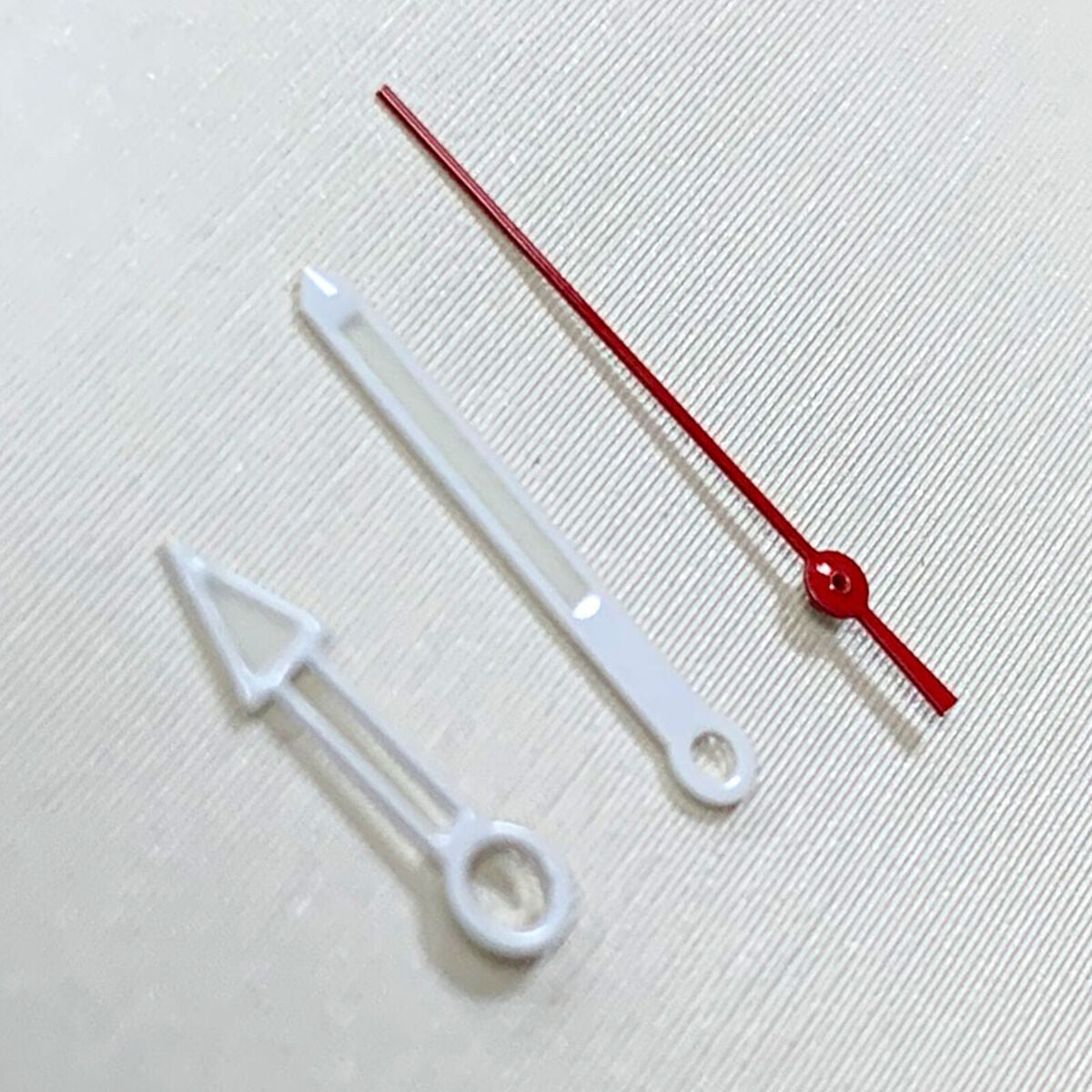 Upgrade White Red Watch Hands w/Green Luminous for NH35/NH36/4R36 Watch Movement
