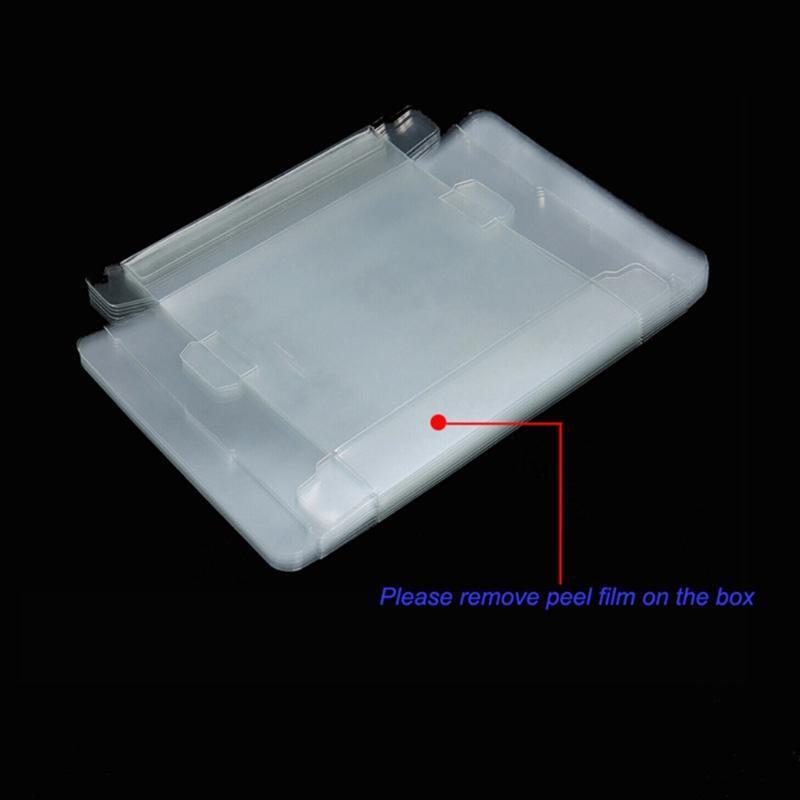 10PCS/lot for GB GBA GBC Box Clear Plastic Box Protectors Sleeve Video Game Boxe