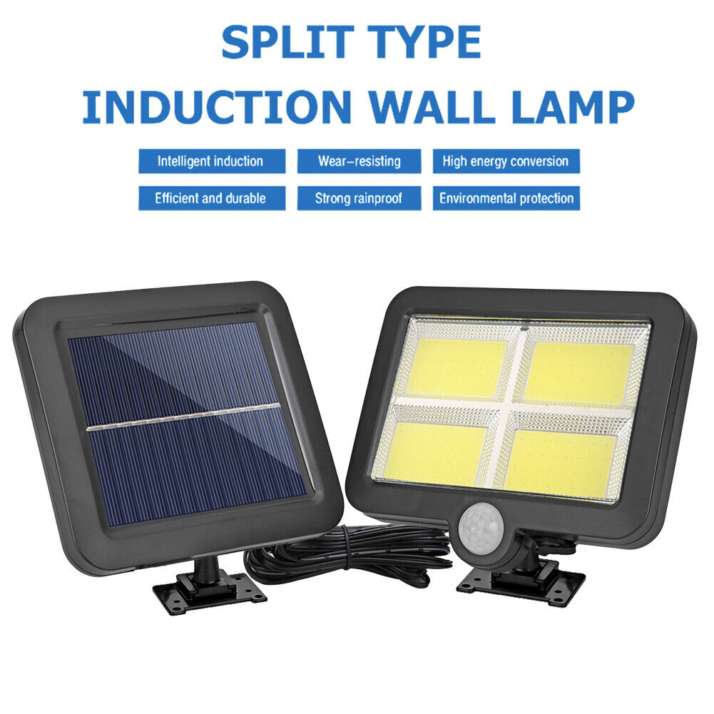 IP65 Solar Wall Light Remote Control Motion Sensor Outdoor Lamp (128LED)