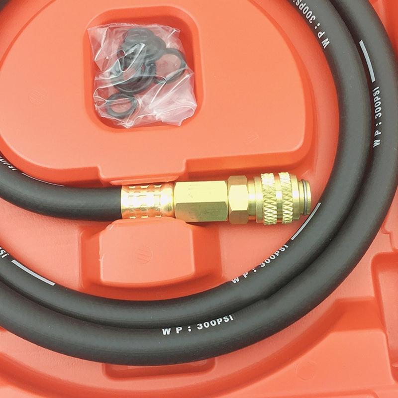 Car Oil Pressure Gauge Compression Test Gauge Kit w/ Plastic Case for Automotive