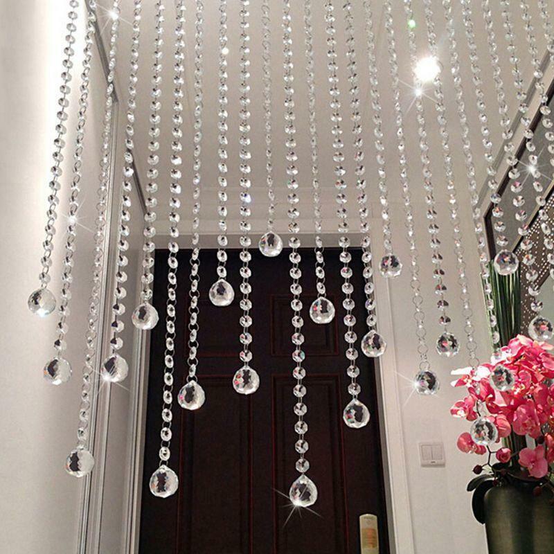 Clear Crystal Lamp Ball Hanging Prism Suncatcher Wedding Decor 20mm