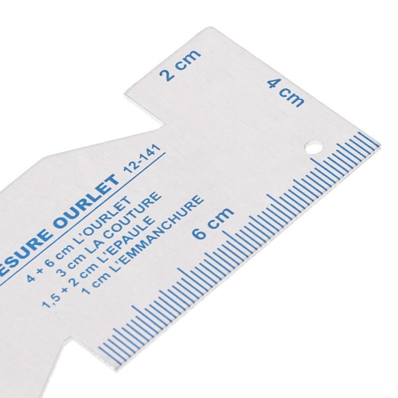 DIY Sewing Ruler Metal Sew Measure Gauge Boys Girls Hand Training Gift Supplies