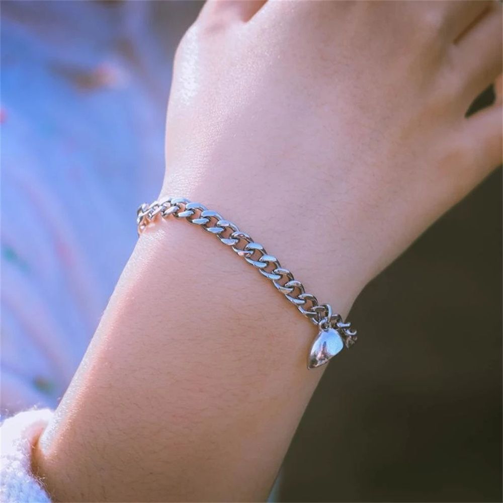 Charm Couples Bracelets Valentine's Day Jewelry Lover Chain Heart Bracelet