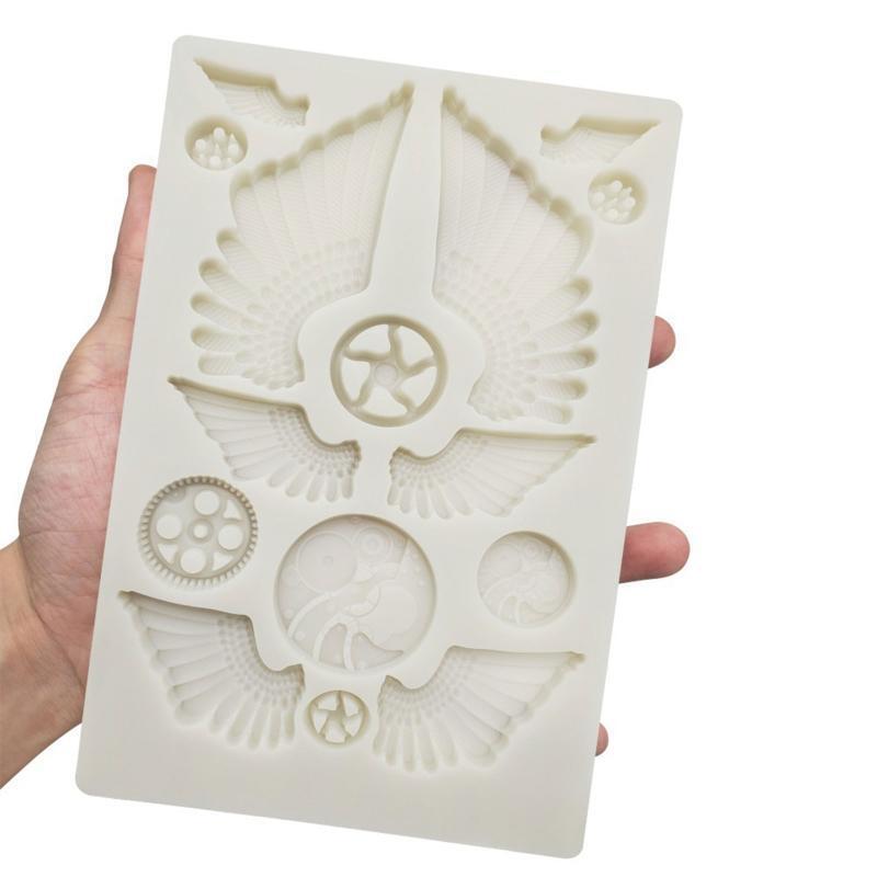 Decorating Gadgets Gears Cupcake Toppers Fondant Molds Candy Chocolate Moulds