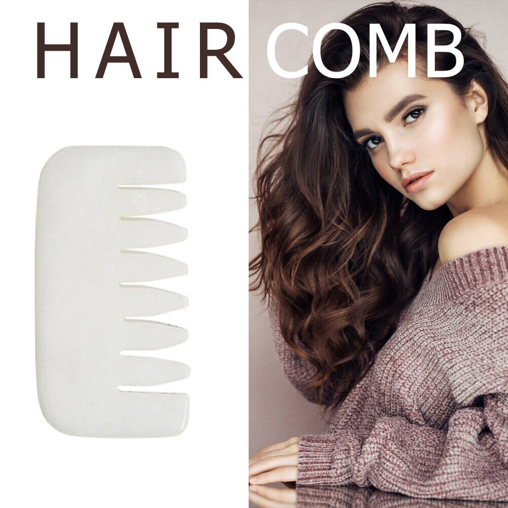 Gua Sha Stone Massage Natural Jade Head Scalp Scraping Massager Comb (03)