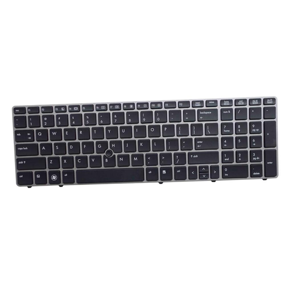 US English Keyboard For  EliteBook 8570P 8560B 6560b 6565b W/ Frame