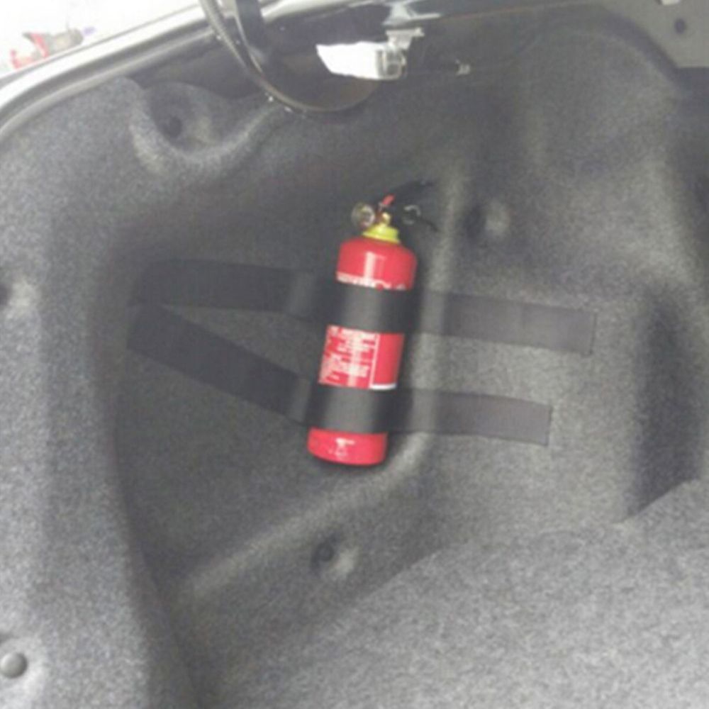 Deduct Nylon Bandage Tape Car Trunk Bag Magic Buckle Fire Extinguisher Holder
