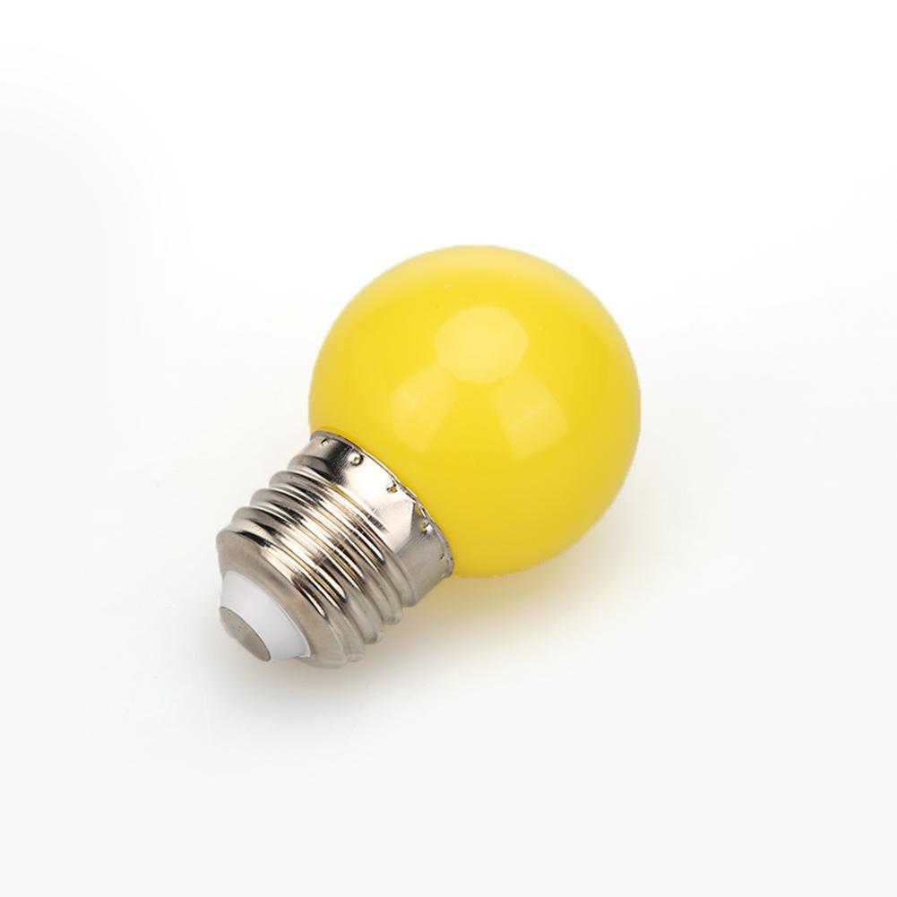 Colorful Globe Light Bulb E27 3W SMD2835 LED Lamp Bar Home Decor (Yellow)