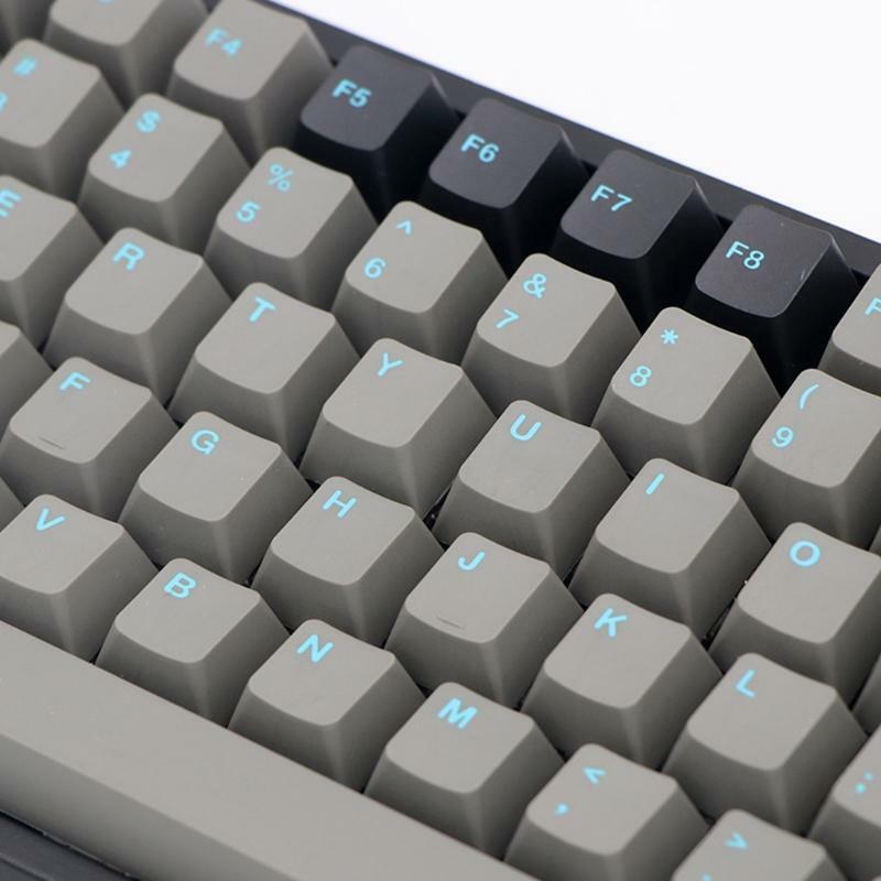 123 Double Shot Ink Green Keycaps for Cherry 3000 3494 MX Switches GK61 87 104