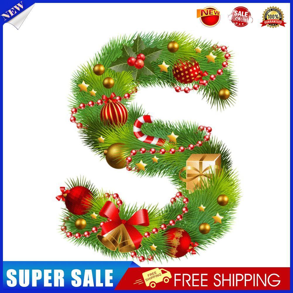 5D DIY Diamond Painting Christmas Letter S Full Round Drill Mosaic (W1097)