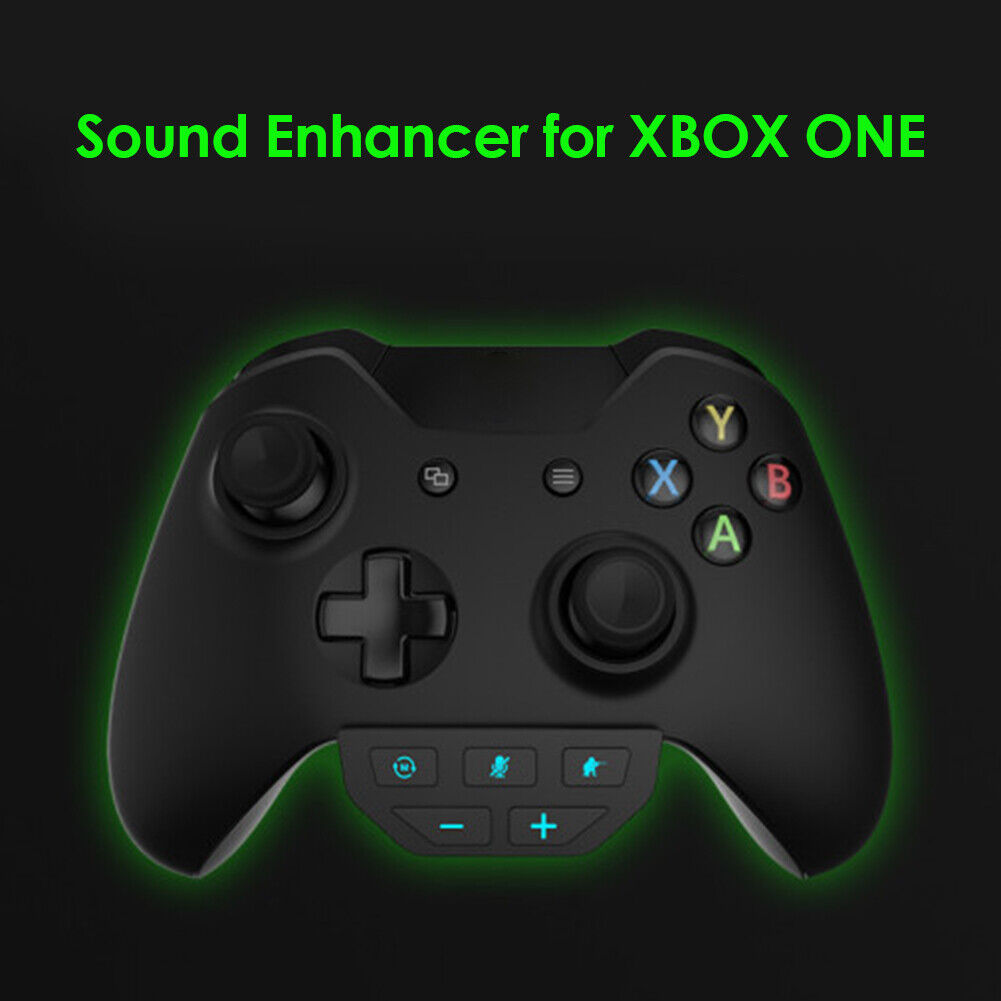 Stereo Headset Adapter Audio Mic Converter for Xbox One Controller (Black)