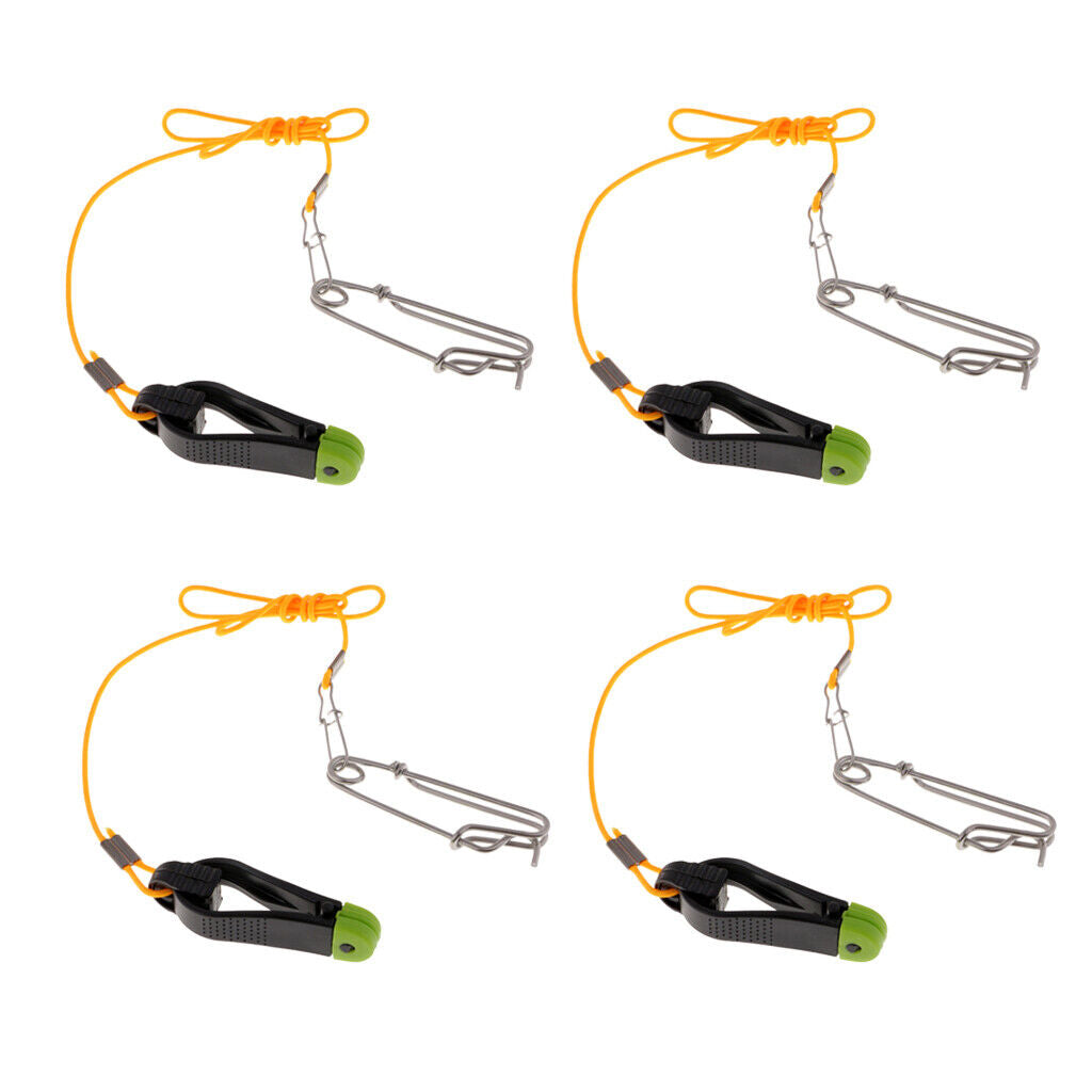 4pcs  Plus Release  with 17" Leader for Planer Board, Downriggers