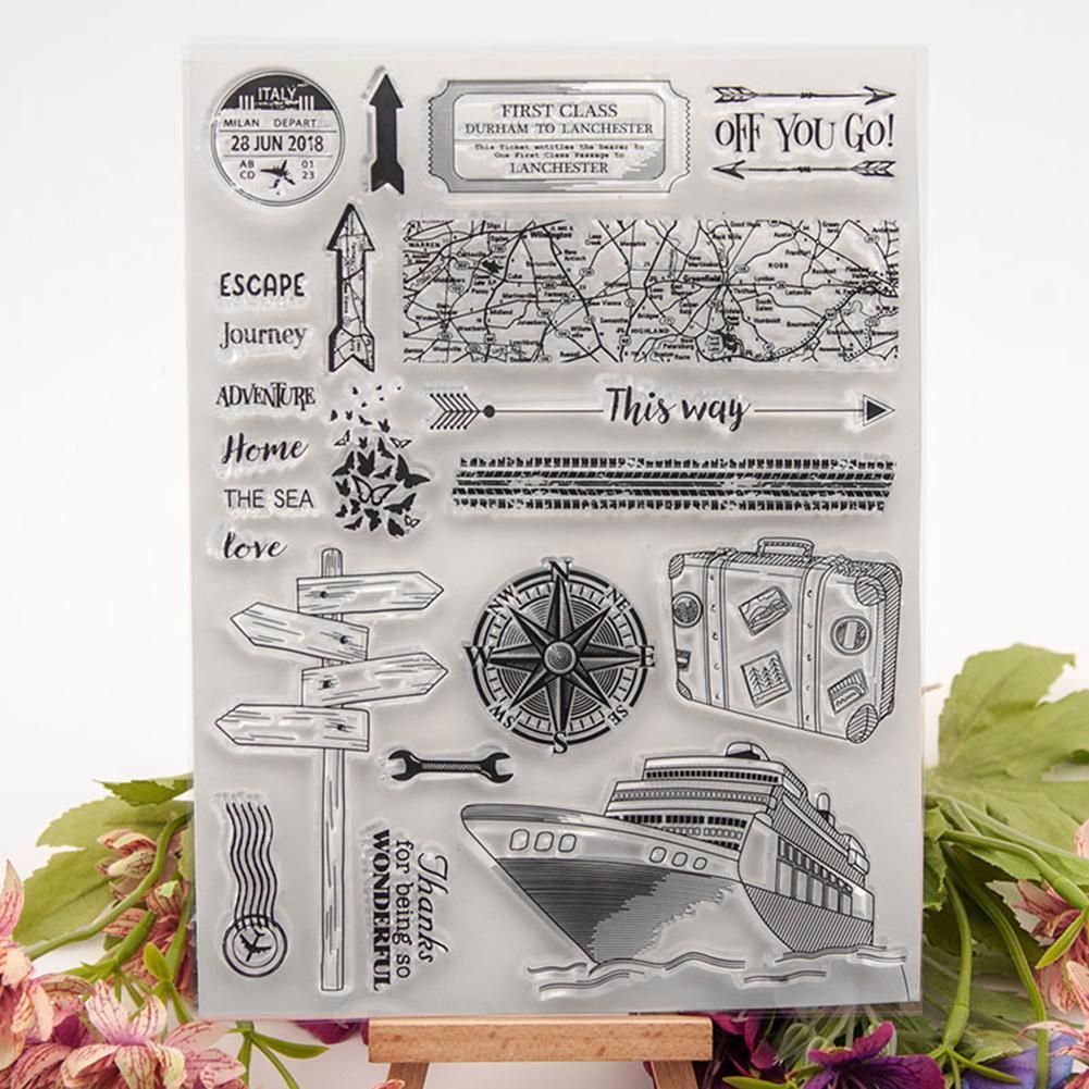 Journey Silicone Transparent Seals Clear Stamps for DIY Scrapbooking Photo