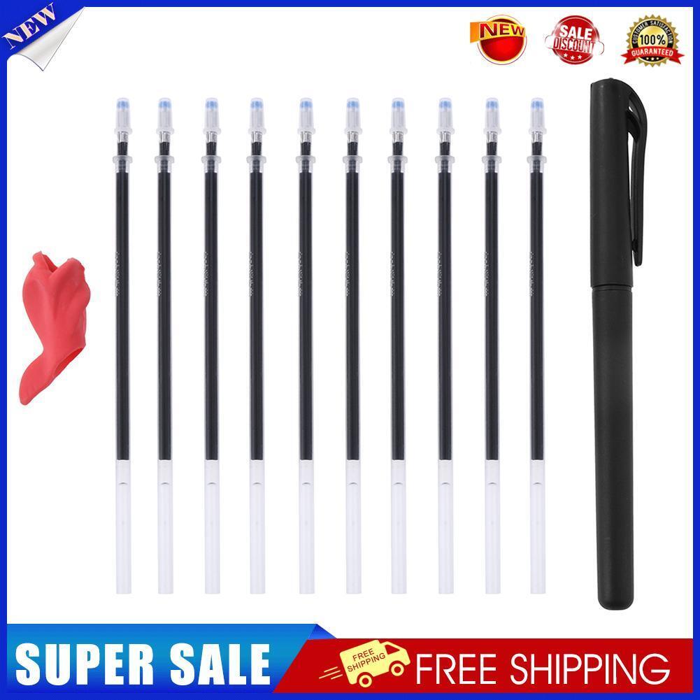 Plastic Magic Auto Vanishing Ink Erasable Pen Refills Kit Ball Point Pen
