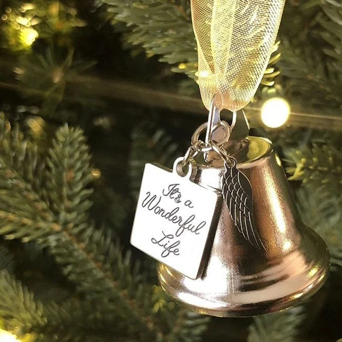 Christmas Bells Stainless Steel Christmas Jingle Bells Xmas Trees Decor