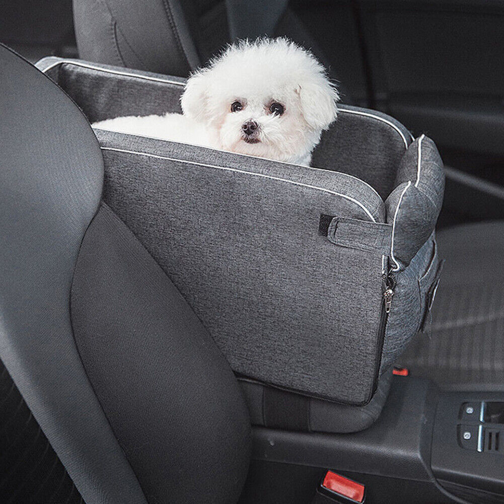 Pet Cats Puppy Car Bag Pad with Seat Belts Removable Anti-Dirty Seat Nest