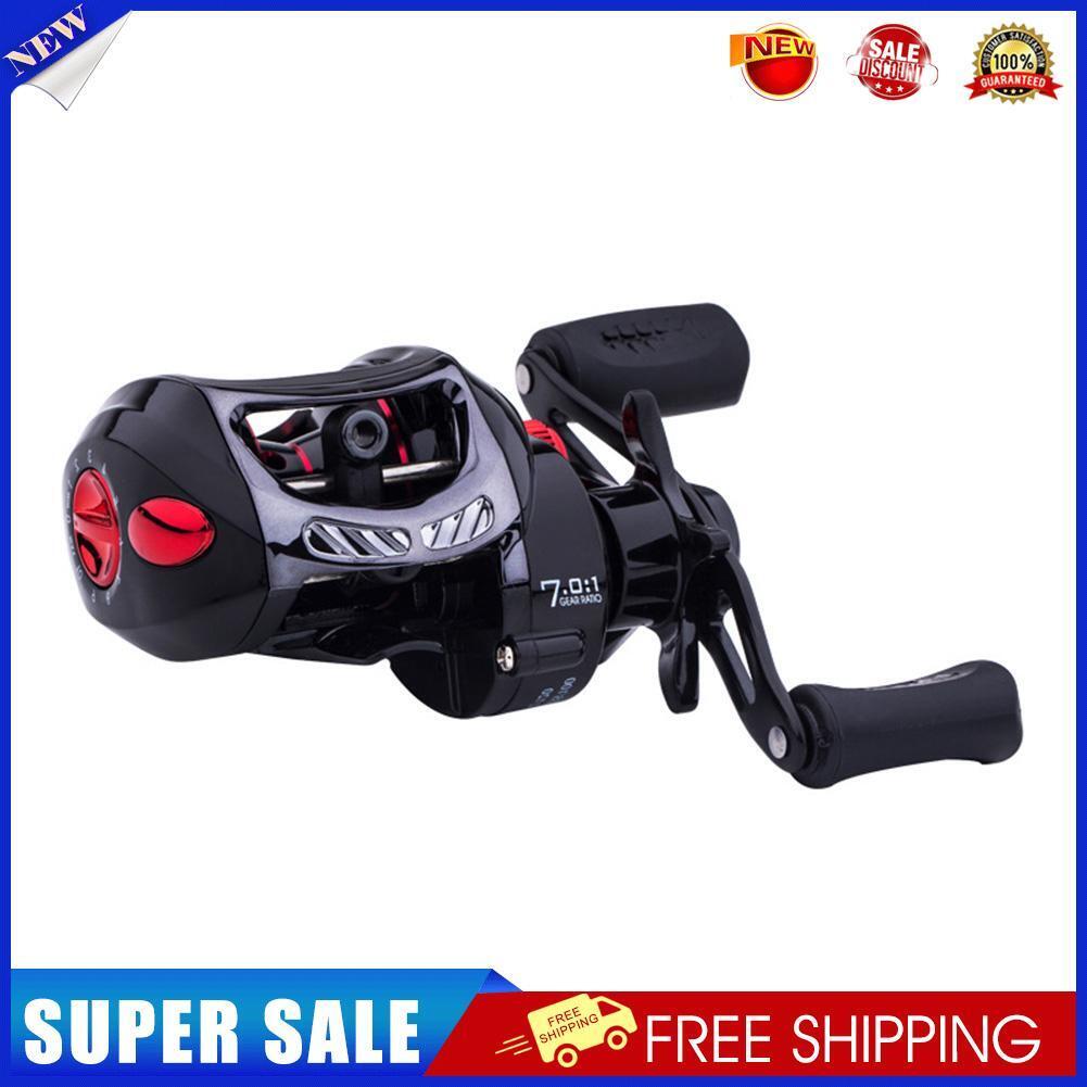Baitcasting Fishing Reel 8kg Max Drag 7.0/1 Magnetic Brake Reel (Left)