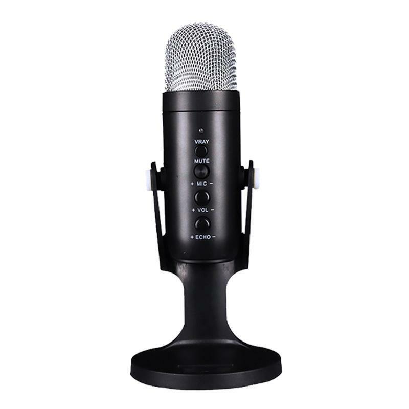 USB Omnidirectional Microphone Portable Small Mic Condenser Microphoe Recording