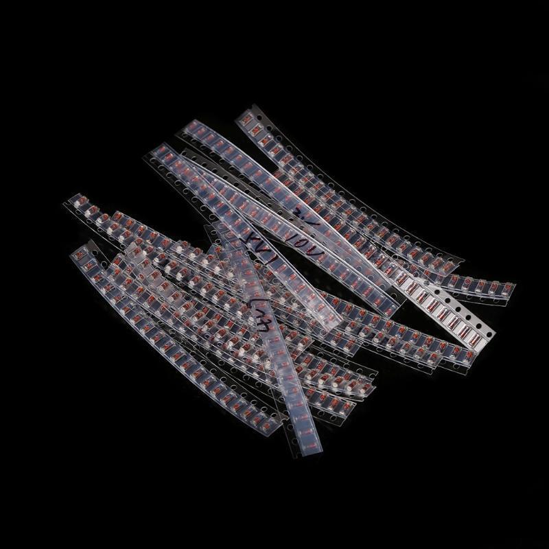300 Pcs 15 Values LL34 SMD Zener Diode 1/2W 3V-24V 1N4148 Assortment Kit