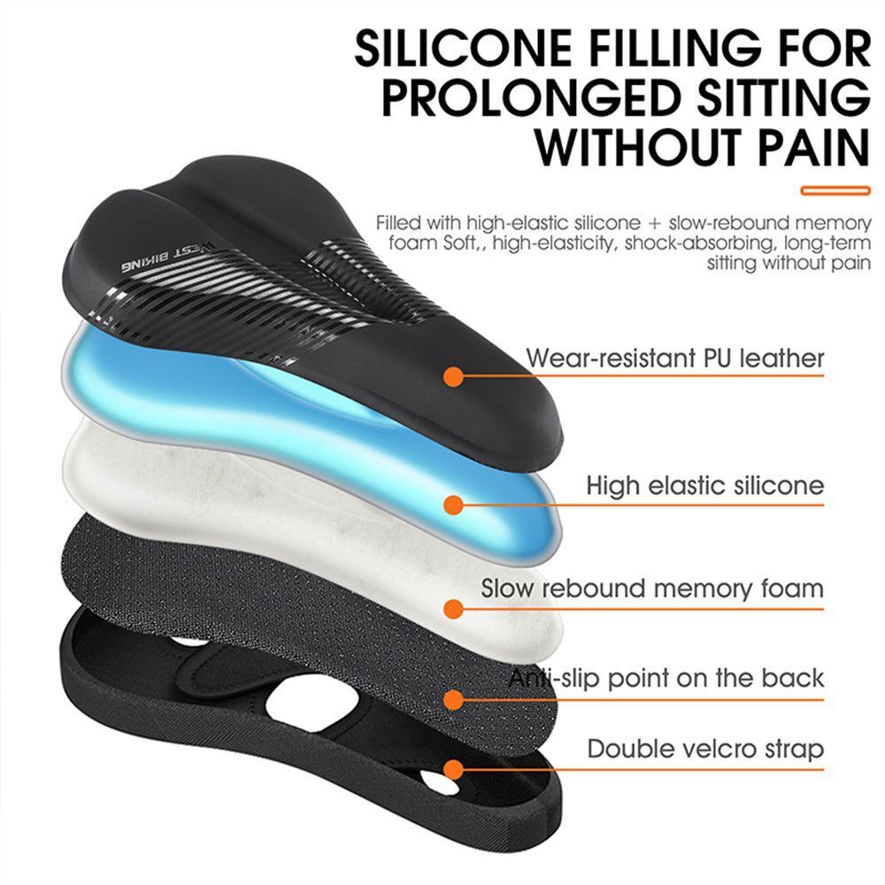 Road Bike MTB Bike Cushion Cycling Saddle Case Seat Pad Bicycle Saddle Covers