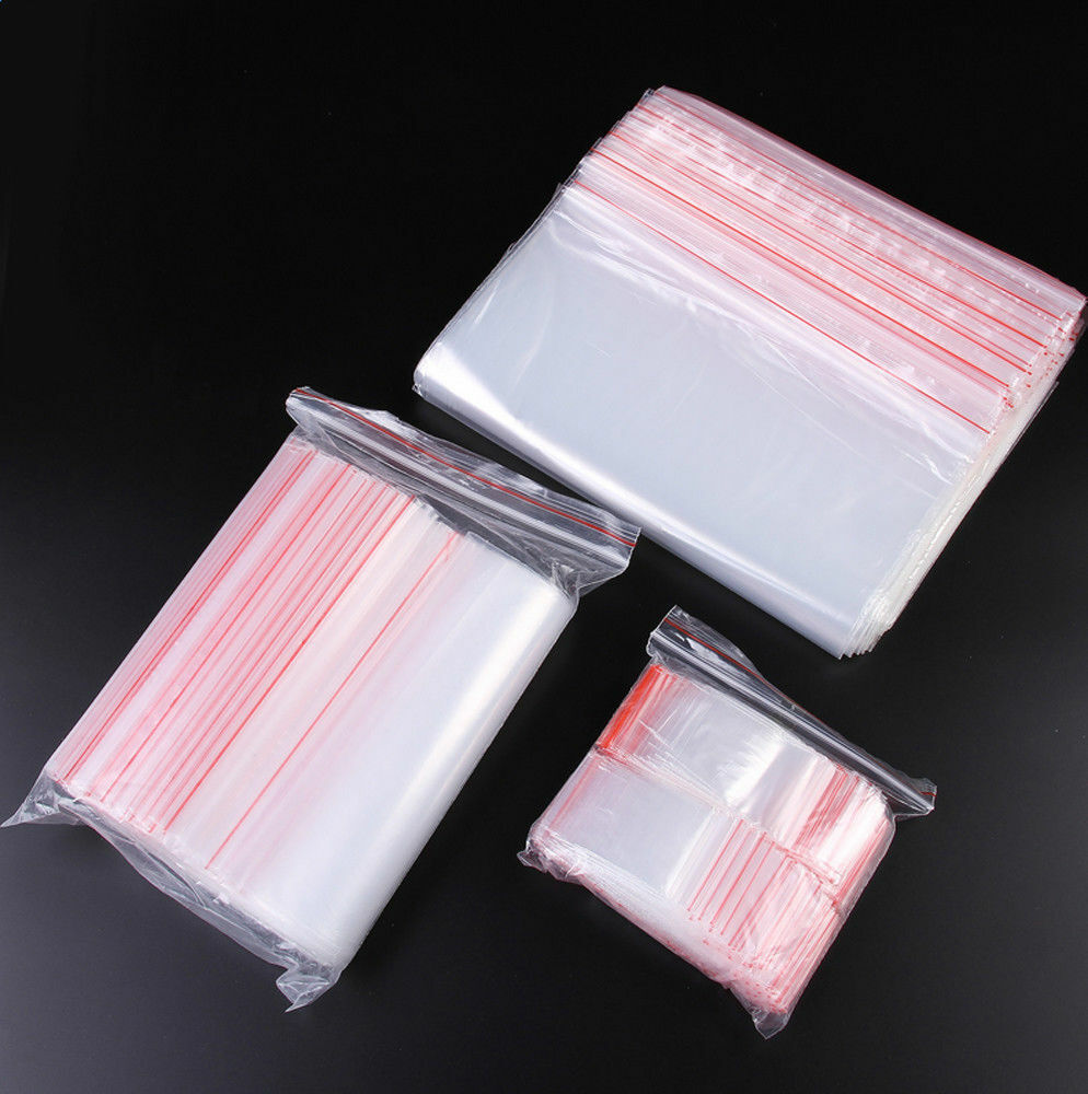 200x Small Zip Lock Plastic Bags Reclosable Resealable Zipper New 4cmX6cm