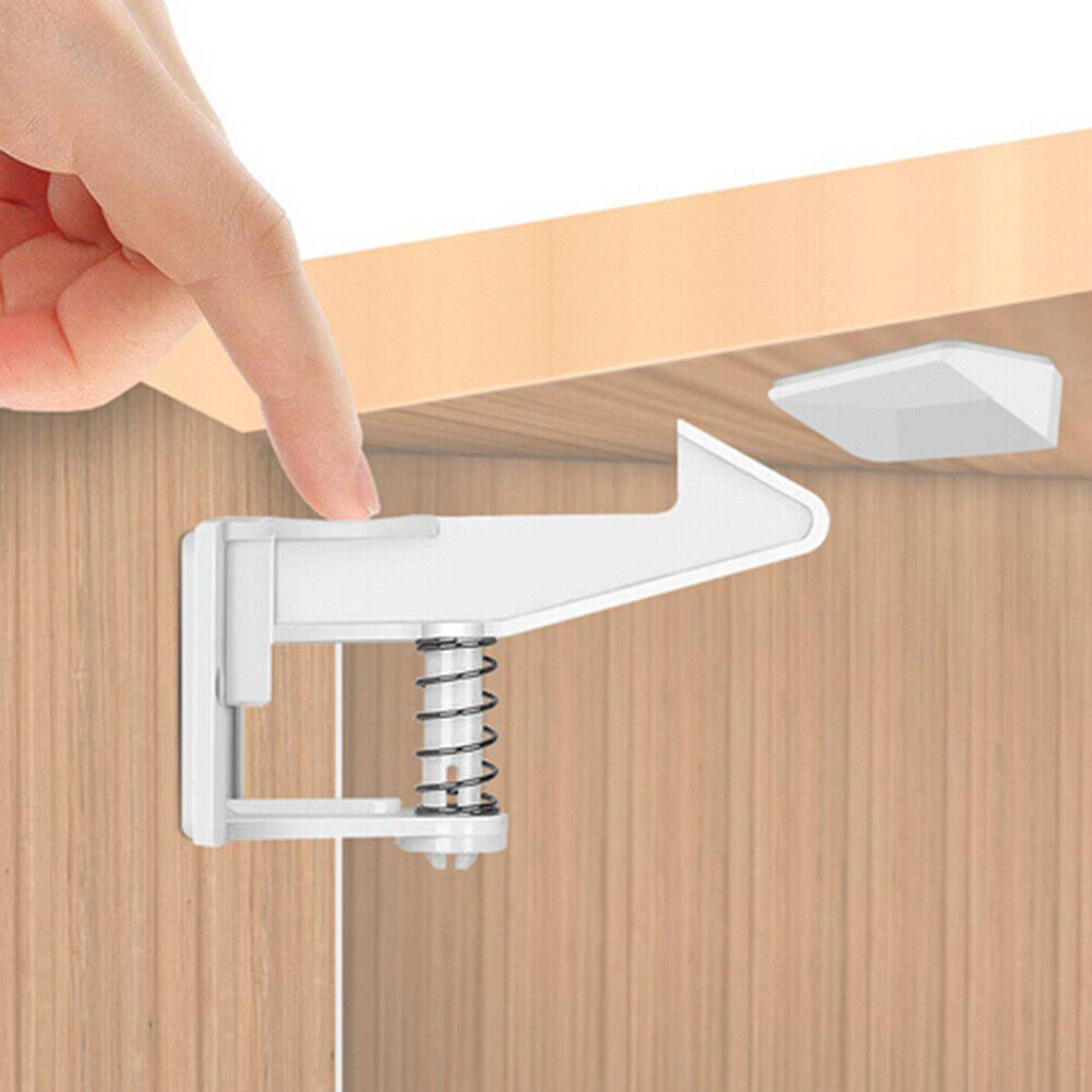 10pcs Invisible Baby Safety Protection Lock Sliding Door Window Drawer Lock