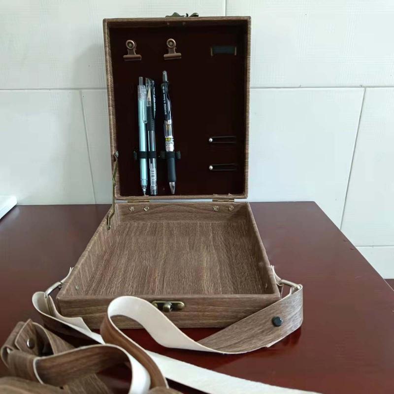 Portable Sketch Bag Wooden Shoulder Box for Anyone That Loves Writing Painting
