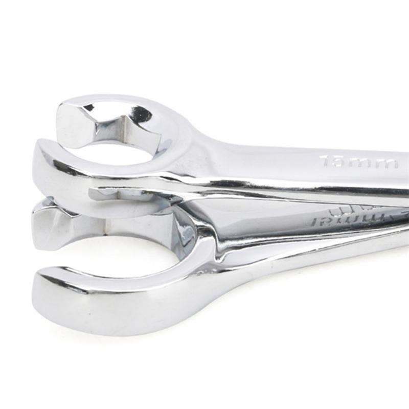 6~21mm Chrome Vanadium Steel Tubing Flare Nut Wrench Set