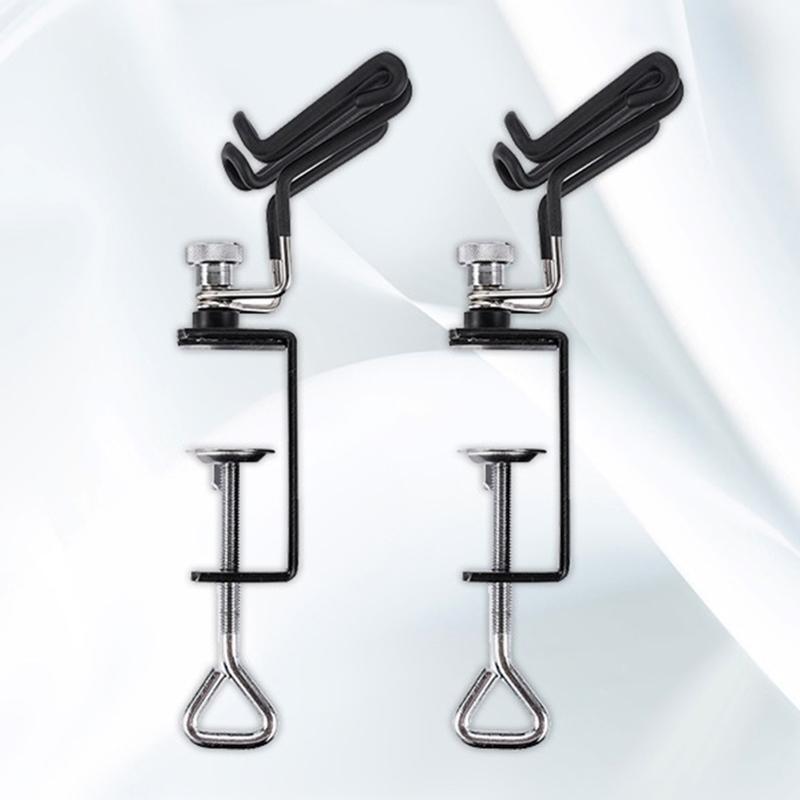 Two-brush Clamp-on Airbrush Holder Stainless Steel Airbrush Stand for Artists
