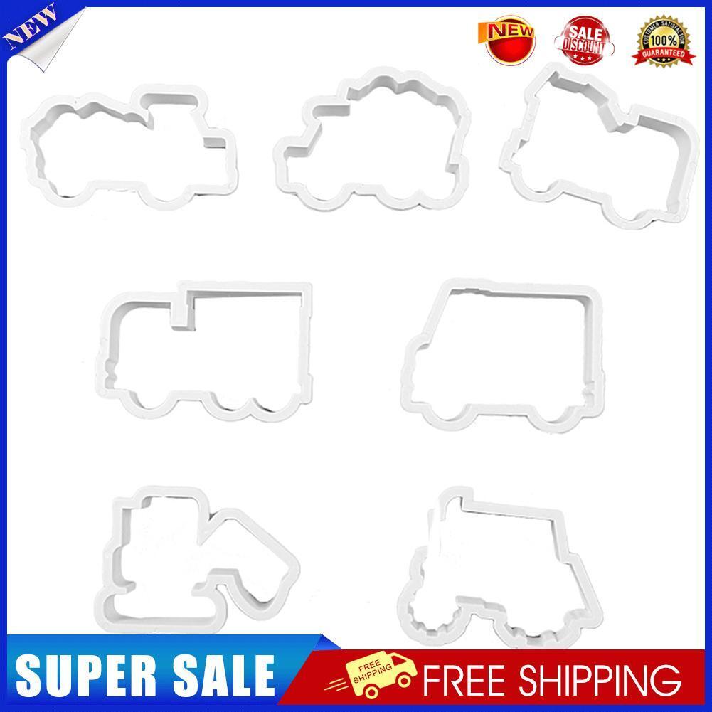 8pcs/Set Car Fondant Cake Mold Sugarcraft Decorating Plastic Biscuit Mould