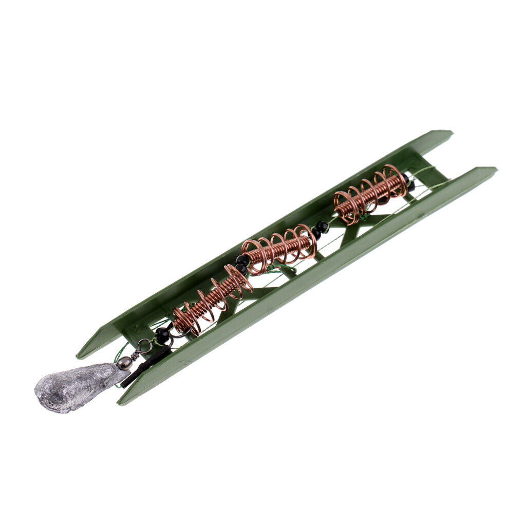 Carp Fishing Feeder Cage with 3  Hooks  Rig Set Coarse Fishing 25g