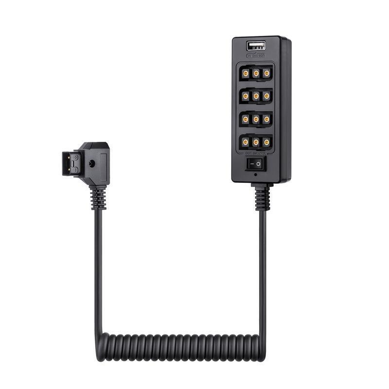 D-tap Male to 5 Port D-tap Female Spliter D-Tap B Type Socket Power for Camera