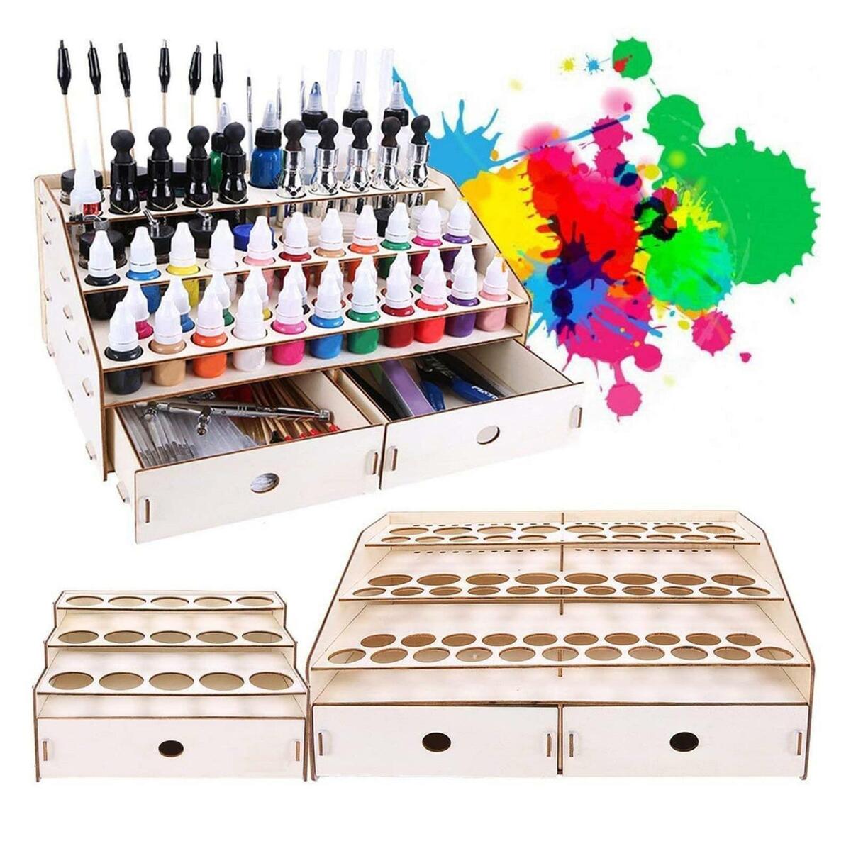 Paint Brush Rack  Cleaner Storager for Scissors Tweezers