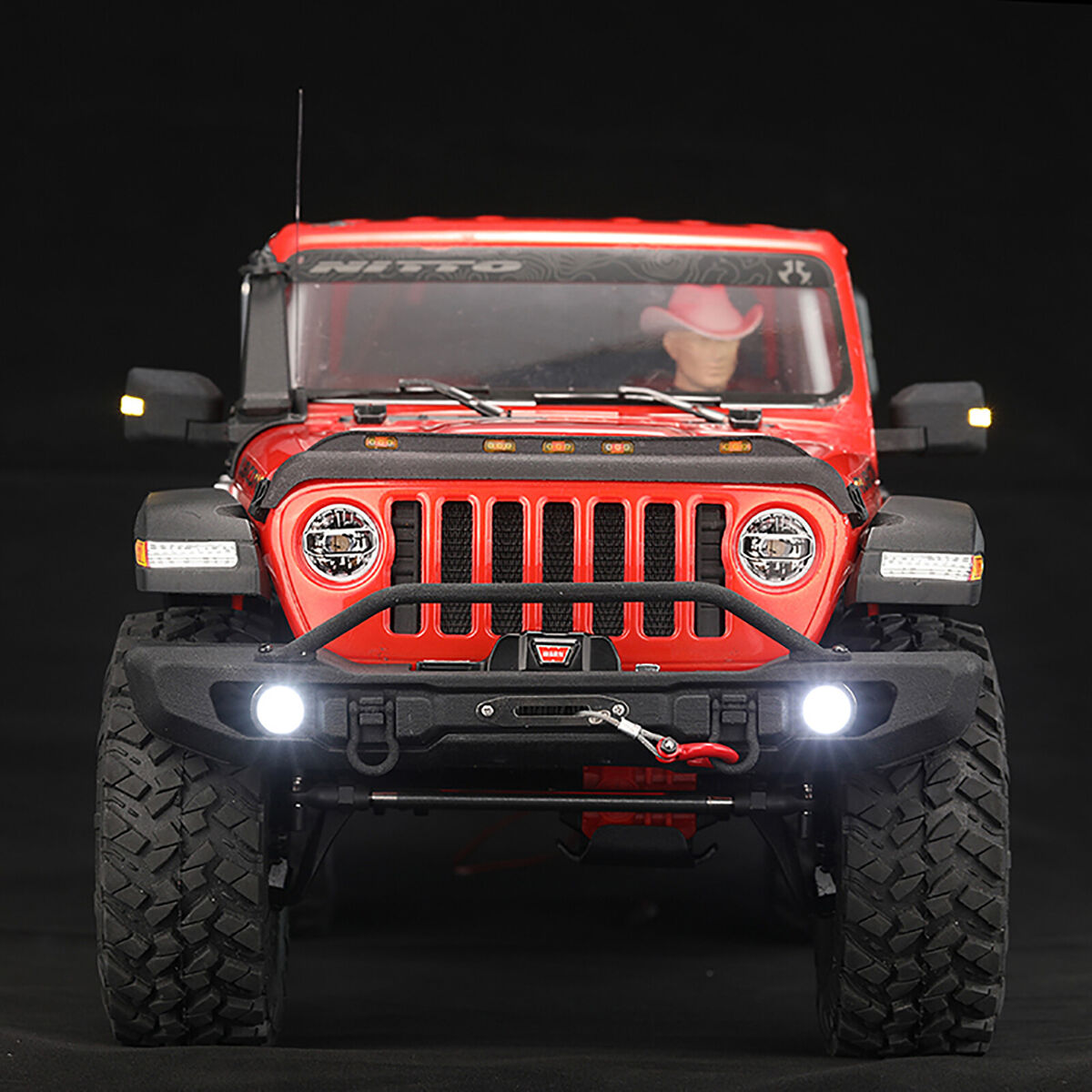 Front Bumper Light for 1:10 RC Crawler Axial SCX10 JEEP Trx-4 BRONCO Accessories