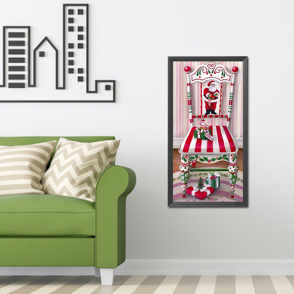Diamond Painting Happy Christmas Chair Full Round Drill Rhinestone Kit