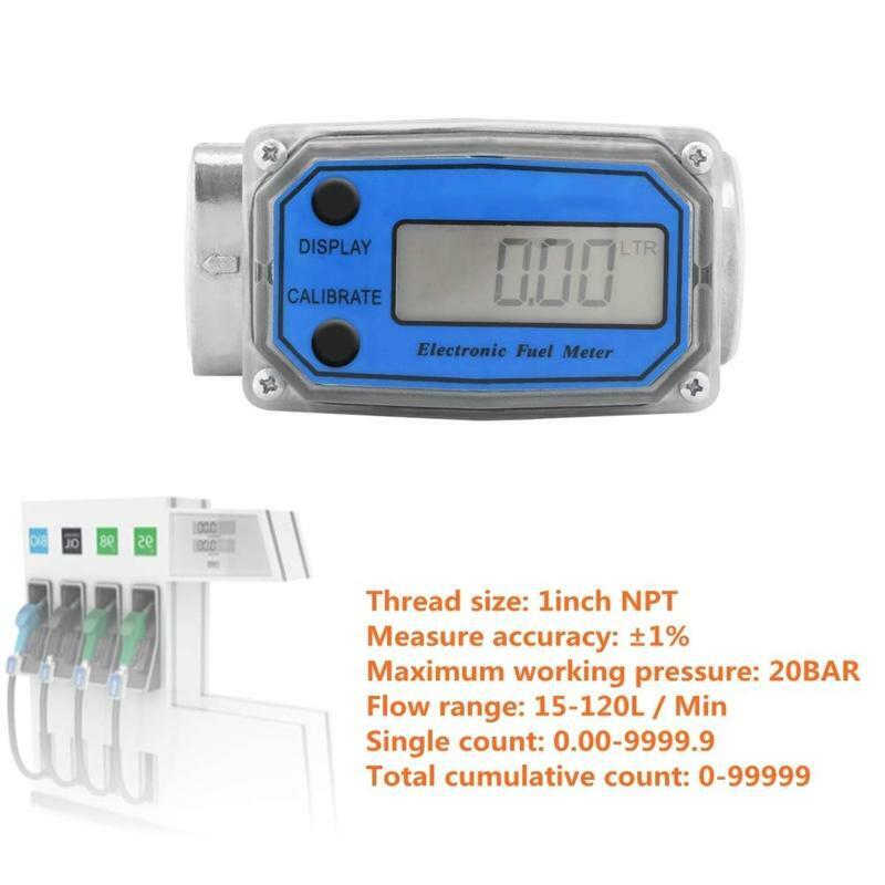 1? Digital Turbine Flow Meter,Gas Oil Fuel Flowmeter,Pump Flow Meter
