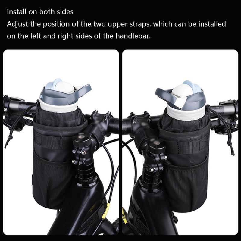 Bike Handlebar Insulated Water Bottle Kettle Bag Cooler Hydration Pack Holder