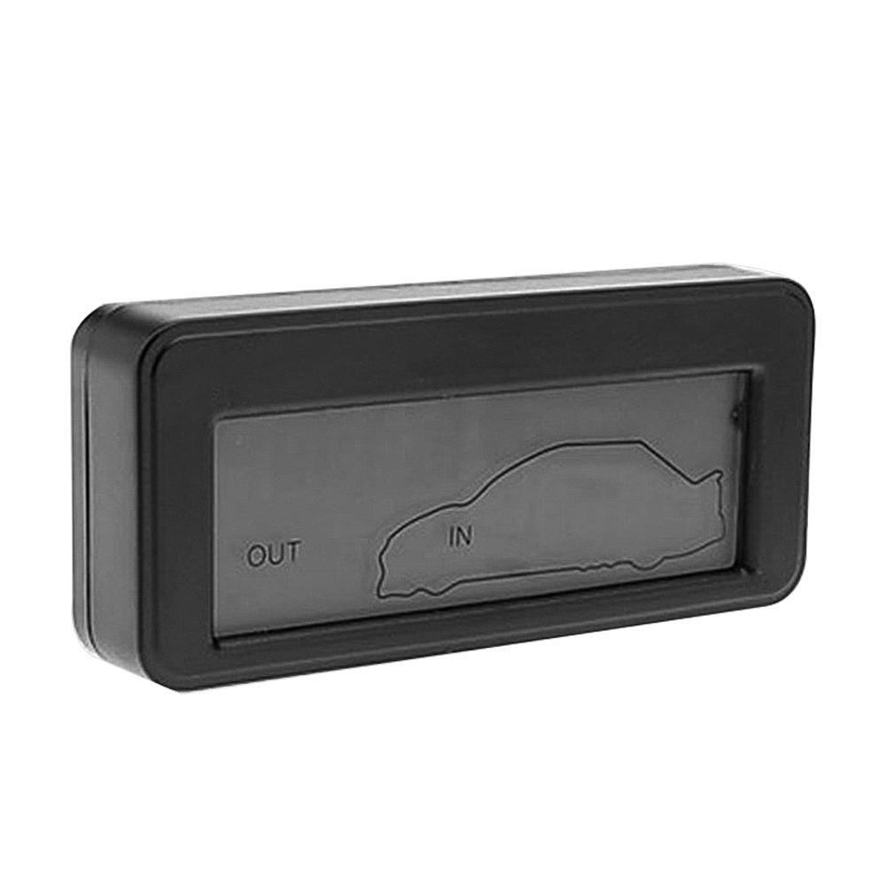 DC12V Digital Car Thermometer Mini LCD Backlight Temperature Meter (Green)