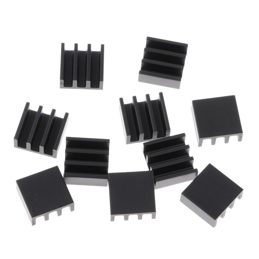 10pcs 11x11x5mm Heatsink Cooling   Aluminum Heat Sink Cooler for CPU